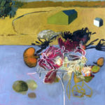 Still Life with Green Factory, 2010, Oil and acrylic on gessoboard, 36” x 36”