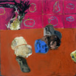 Table with Lapiz, 2009, Oil on gessoboard, 30” x 30”