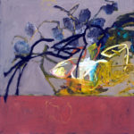 Table with Hydrangea, 2009, Oil on gessoboard, 30” x 30”