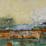 Djibouti, 2024, Oil on Yupo, 26" x 40"