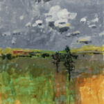 Salt Creek, 2025, Acrylic on paper. 30" x 22"