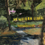 Aldrich, 2025, Oil on Yupo, 26" x 40"