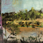 Rio Concho, 2025, Oil on Yupo, 26" x 40"