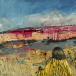 Coneflower, 2026, Oil on Yupo, 26" x 40"