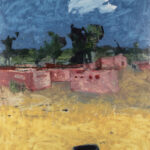 San Ildefonso, Oil on Yupo, 40" x 26"