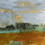 Scurry County, Oil on Yupo, 7.5" x 12.5"