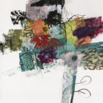 Sooty Oystercatcher Nest, 2026, Oil on Yupo, 40" x 26"