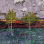 Arapaho County, 2026, Oil on Yupo, 26" x 40"