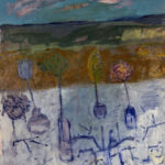 Spring Table, 2026, Oil on Yupo, 40" x 26"