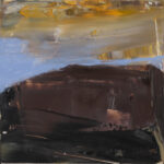 Chocolate Hill, 2026, Oil on Yupo on aluminum, 6" x 6"